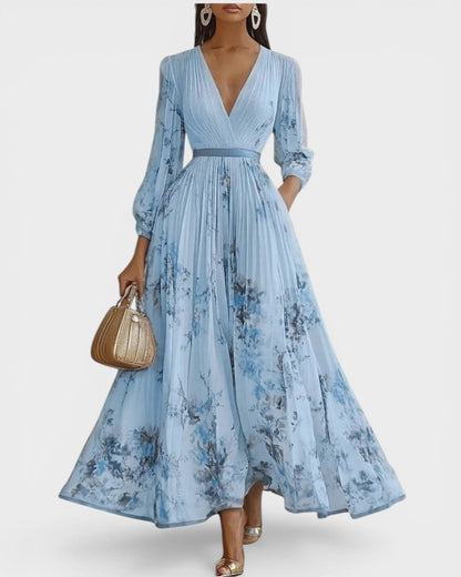 Ariadna™ | Vestido plisado floral elegante