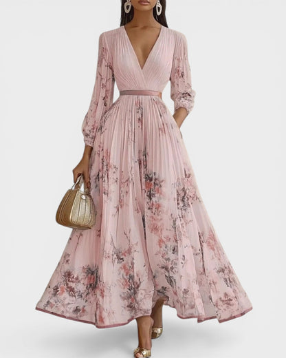 Ariadna™ | Vestido plisado floral elegante