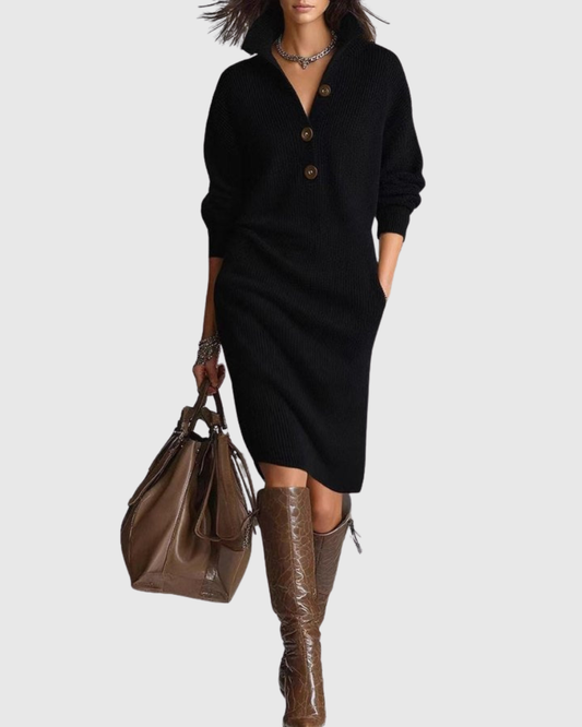 Alba™ | Vestido midi de punto elegante