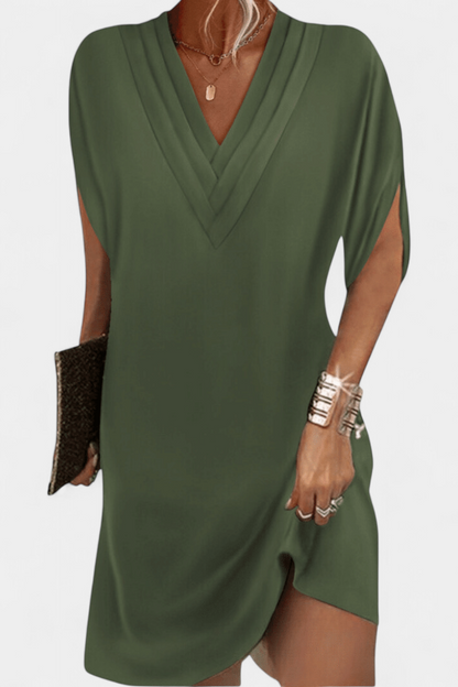 Vestido Elegante Lesley con Escote en V