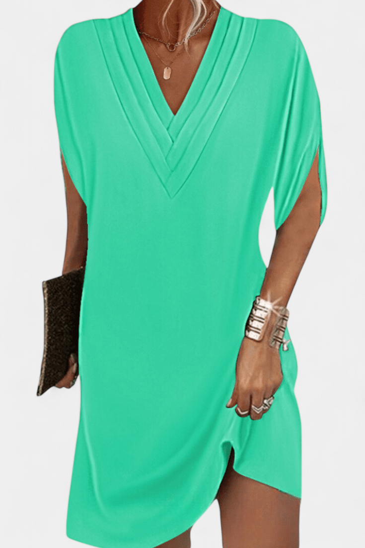 Vestido Elegante Lesley con Escote en V