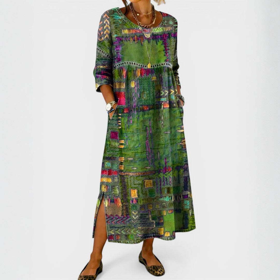 María™ | Vestido vaquero estampado