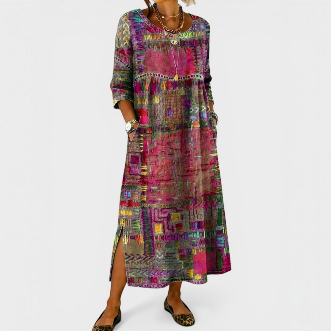 María™ | Vestido vaquero estampado