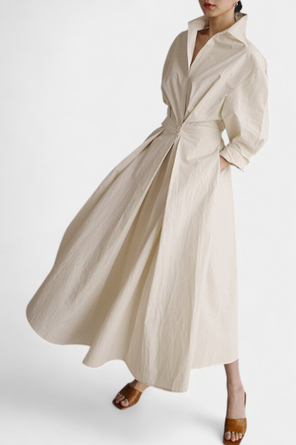 Vestido Maxi de Manga Larga Miriam Retro