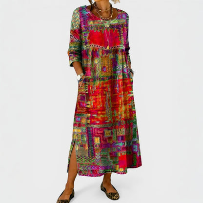 María™ | Vestido vaquero estampado