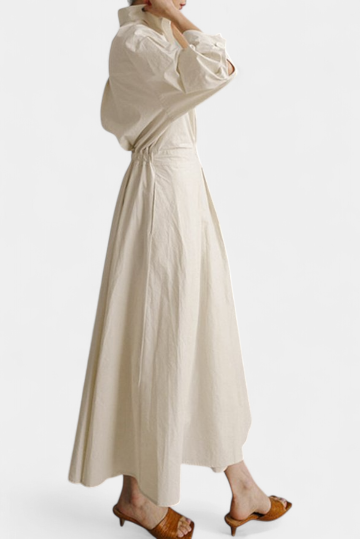 Vestido Maxi de Manga Larga Miriam Retro