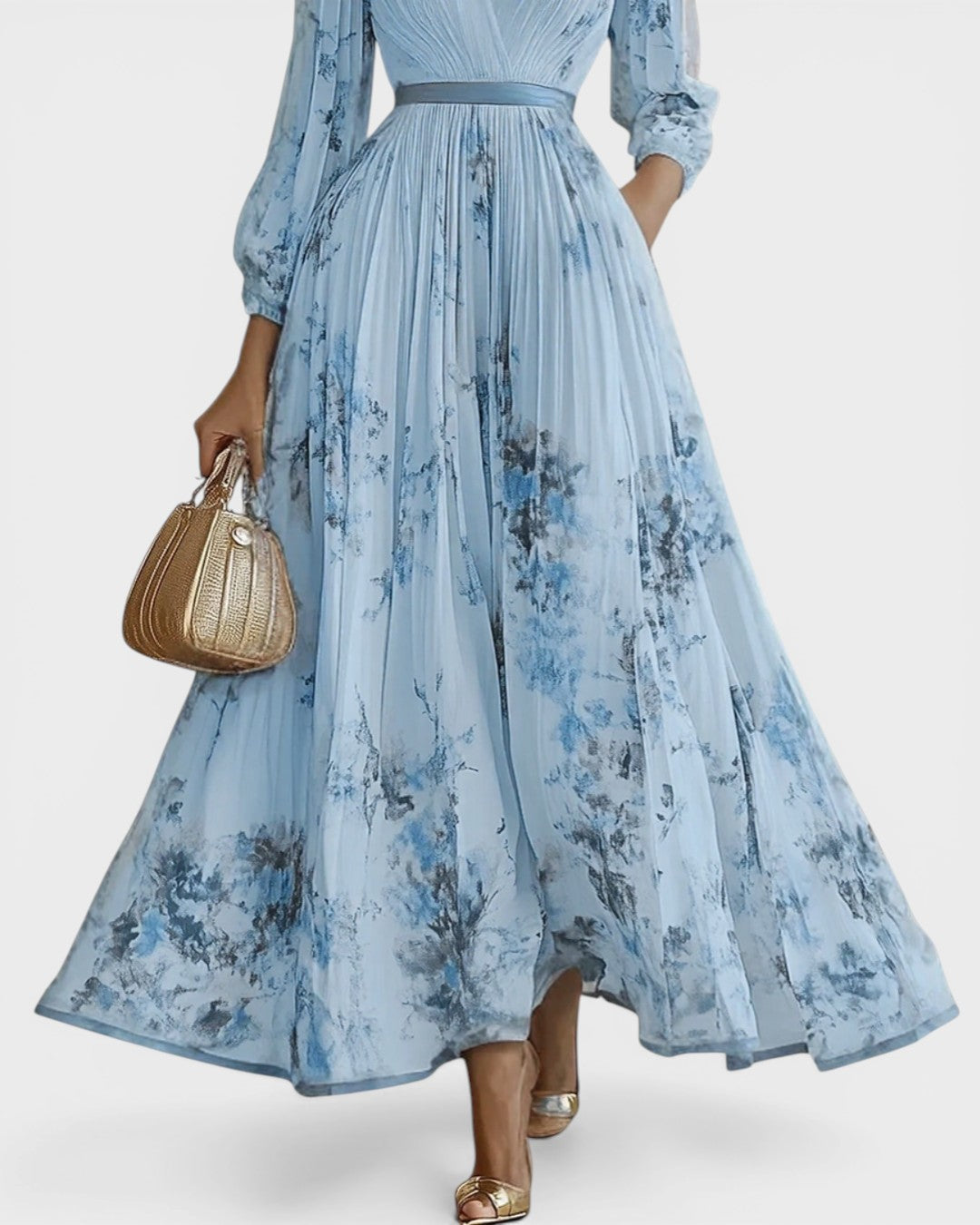 Ariadna™ | Vestido plisado floral elegante