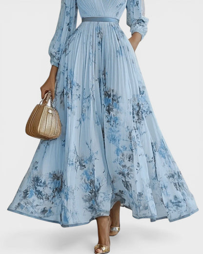 Ariadna™ | Vestido plisado floral elegante