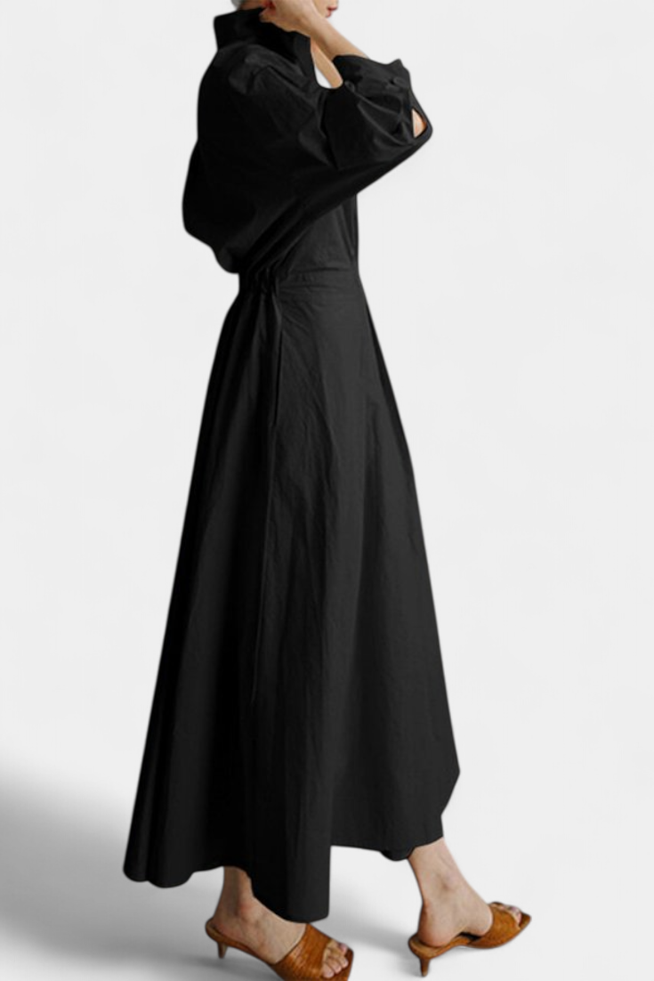 Vestido Maxi de Manga Larga Miriam Retro