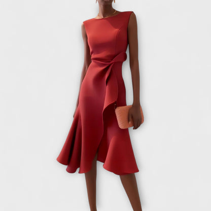 Sofia™ | Vestido midi plisado
