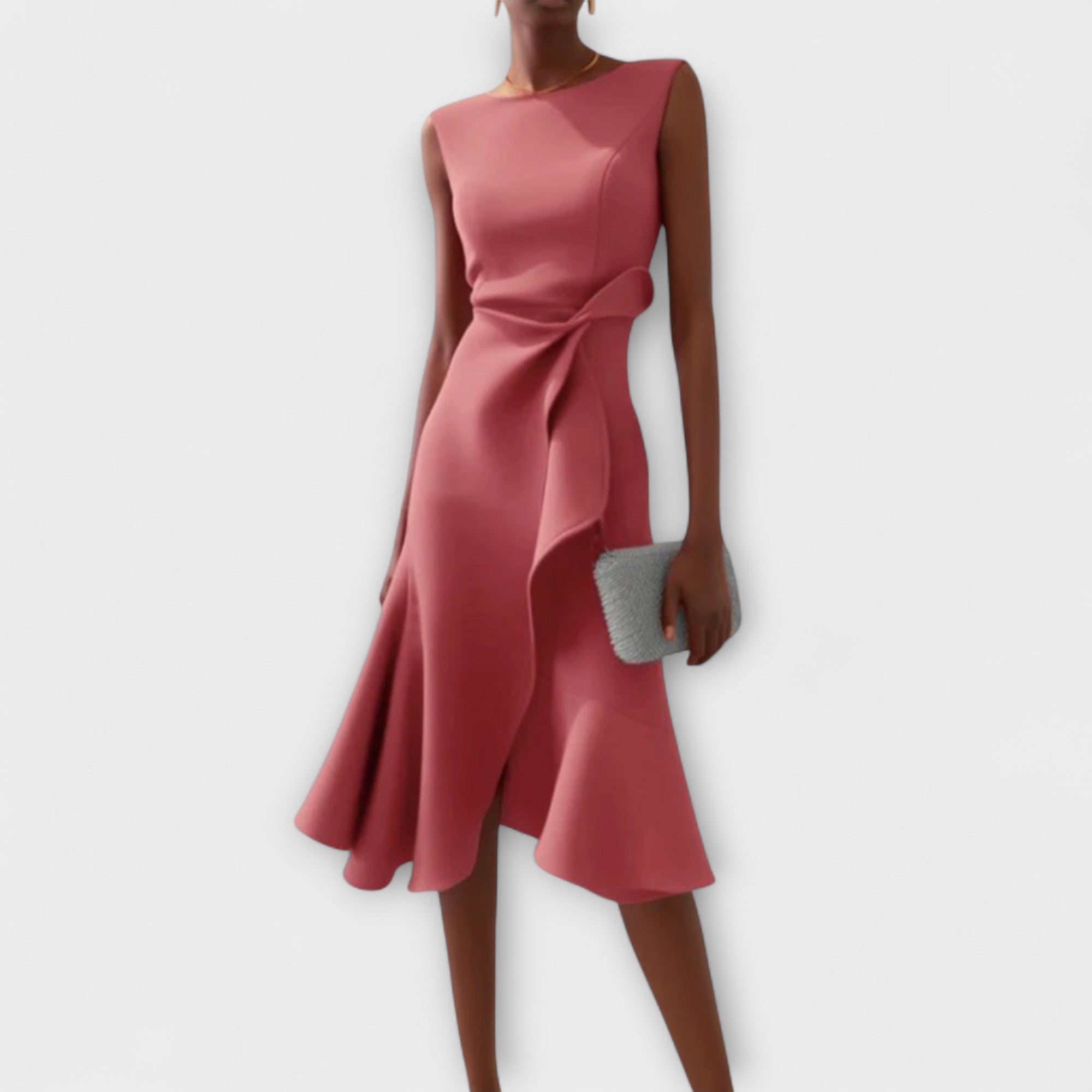 Sofia™ | Vestido midi plisado