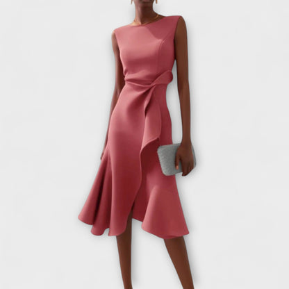 Sofia™ | Vestido midi plisado