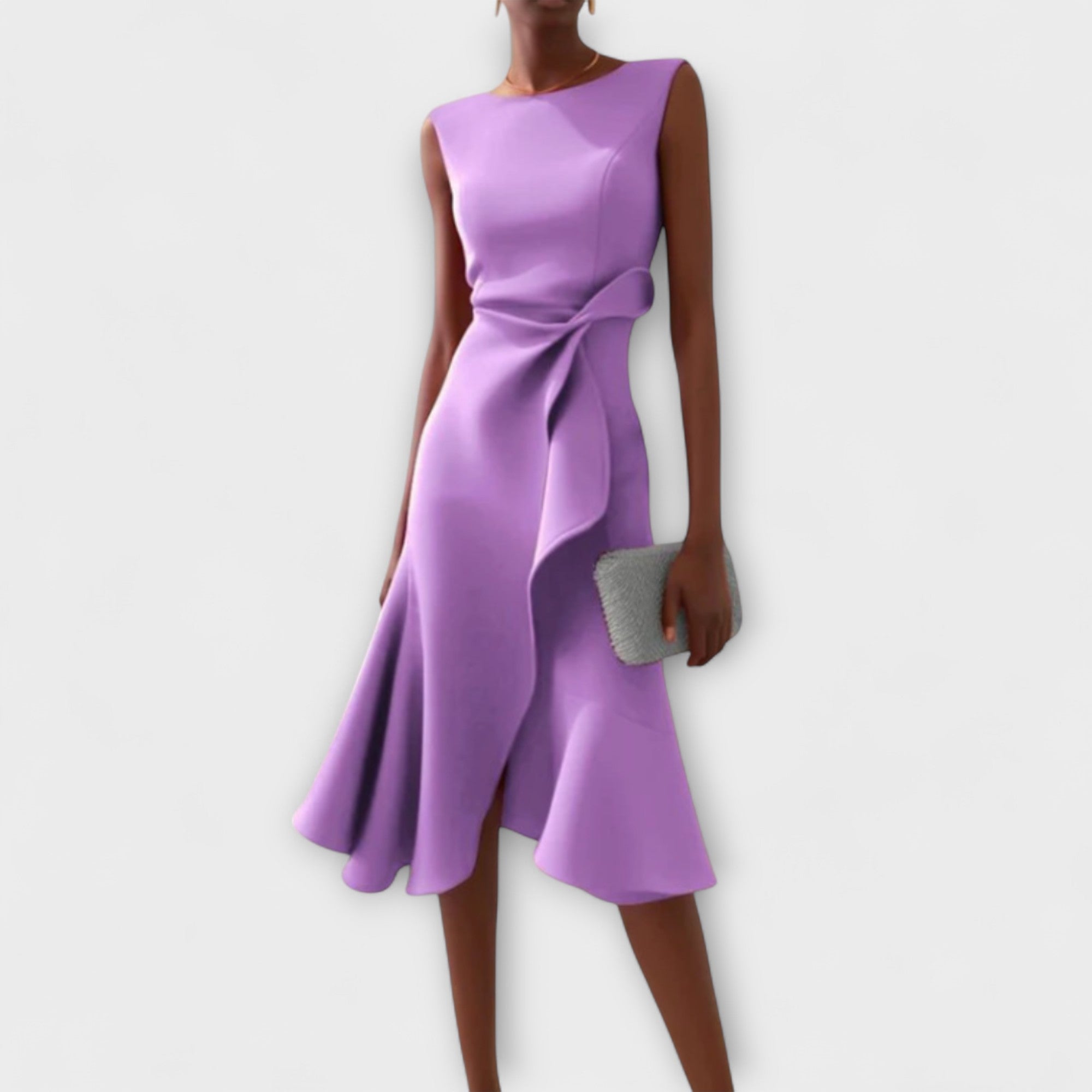 Sofia™ | Vestido midi plisado