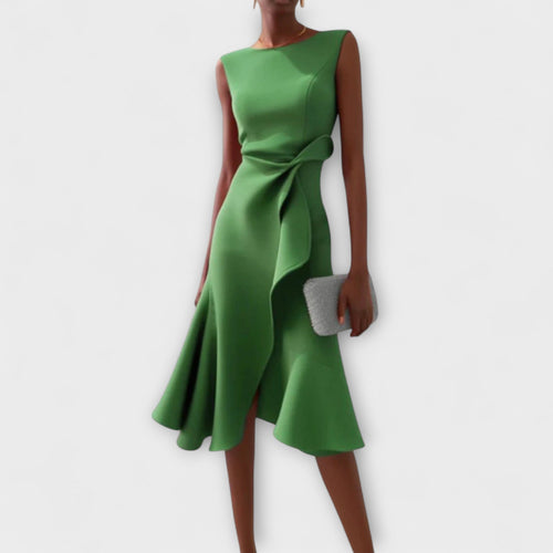 Sofia™ | Vestido midi plisado