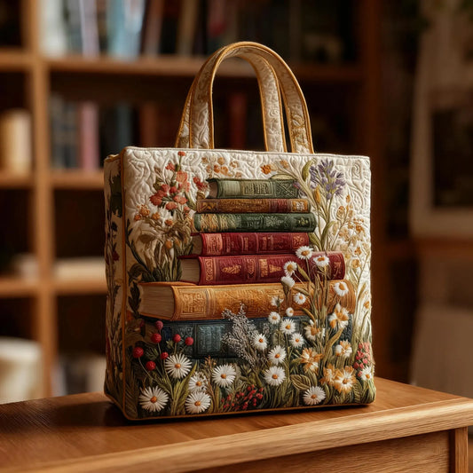 Quiltad väska – Blommigt mönster