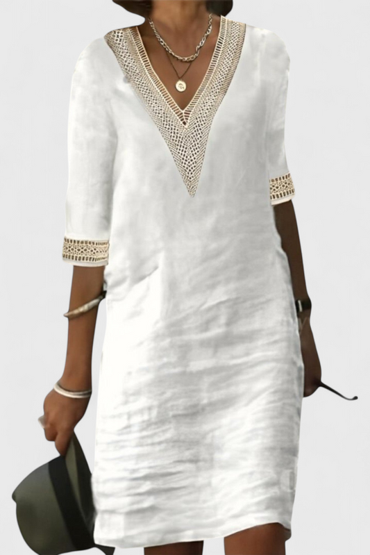 Vestido Midi de Elegancia Casual Malia