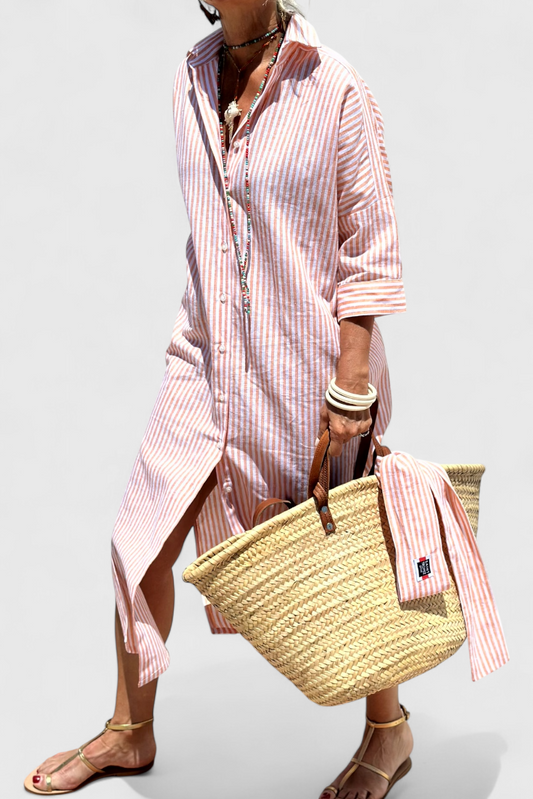 Vestido Camisero a Rayas Sherlyn Timeless