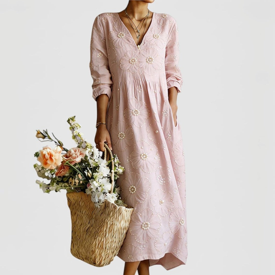 Laura™ | Vestido midi floral elegante