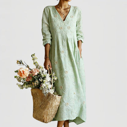 Laura™ | Vestido midi floral elegante