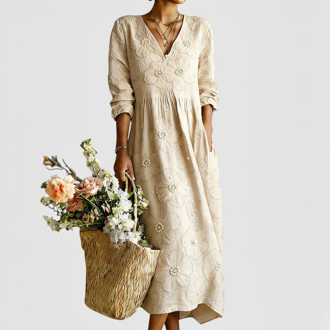 Laura™ | Vestido midi floral elegante