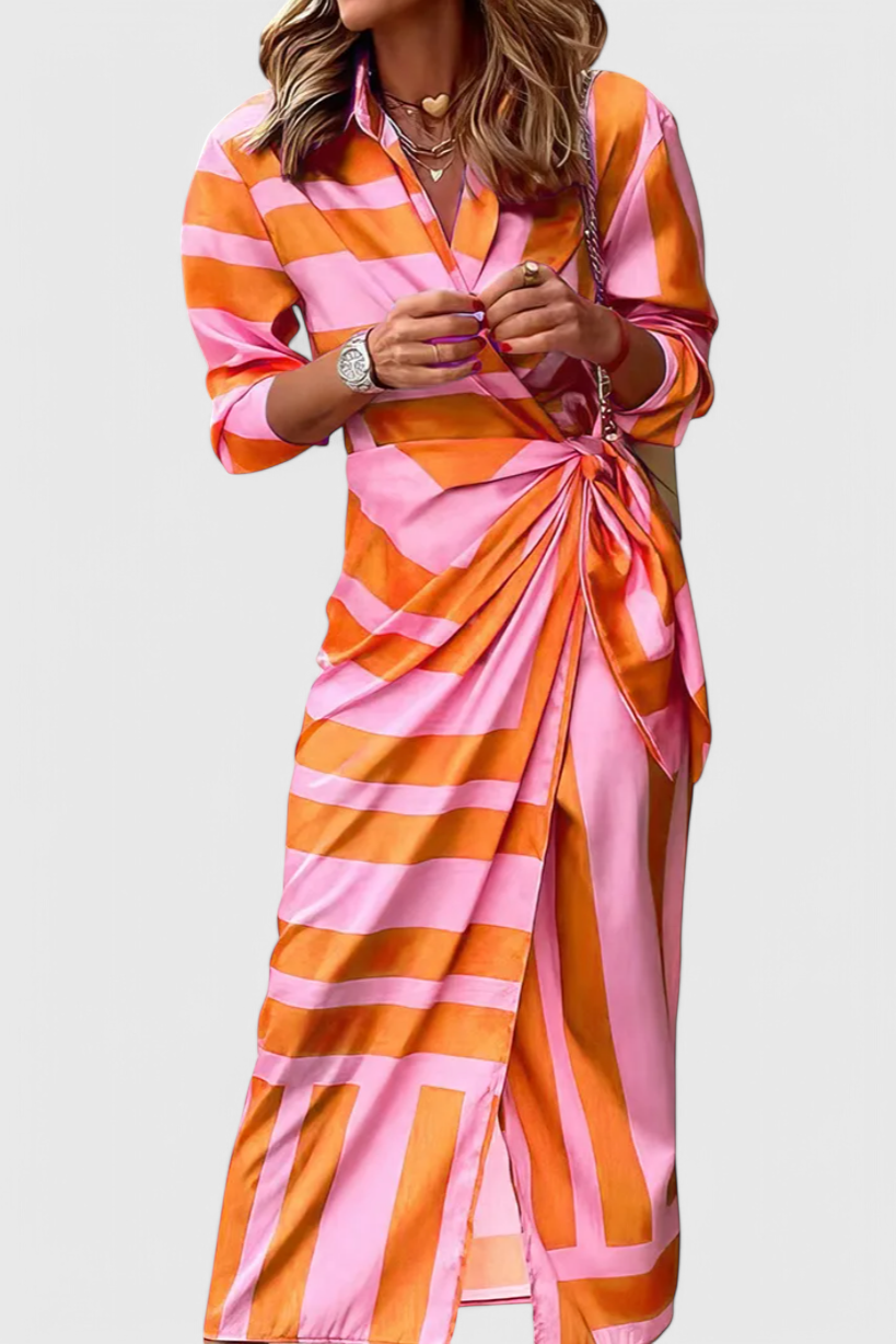 Vestido Envoltura Impreso Maira