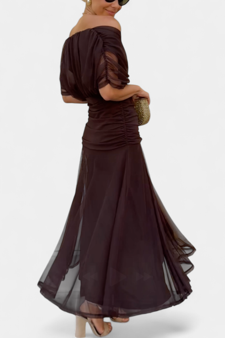 Magda™ | Vestido largo floral con escote en V