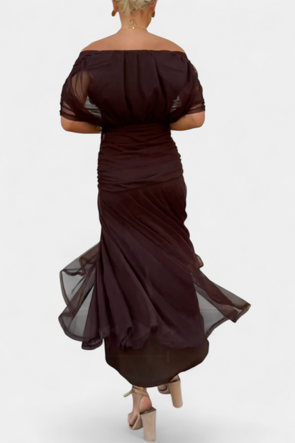 Magda™ | Vestido largo floral con escote en V