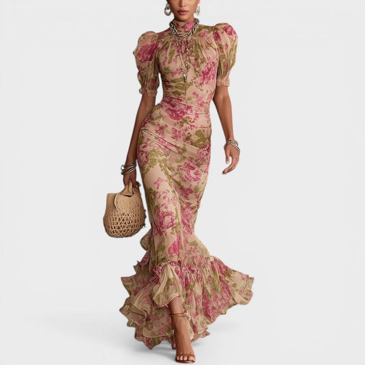 Sara™ | Vestido maxi floral