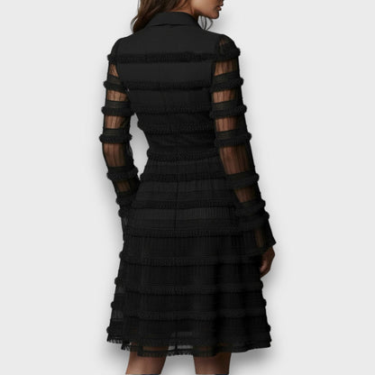 Raquel™ | Vestido midi con flecos elegante