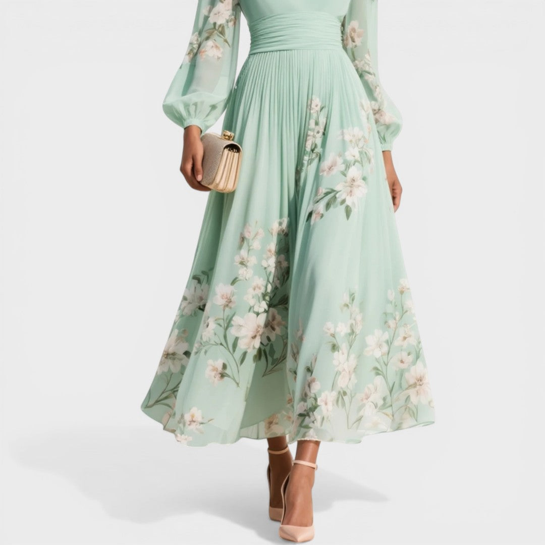 Ana™ | Vestido midi floral elegante