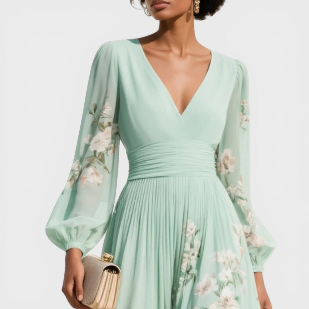Ana™ | Vestido midi floral elegante