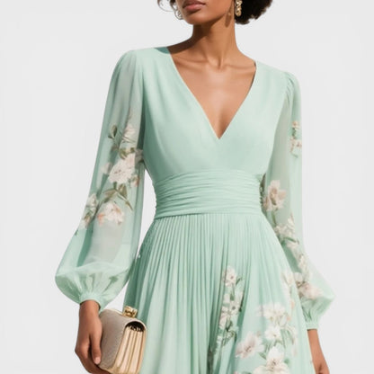 Ana™ | Vestido midi floral elegante