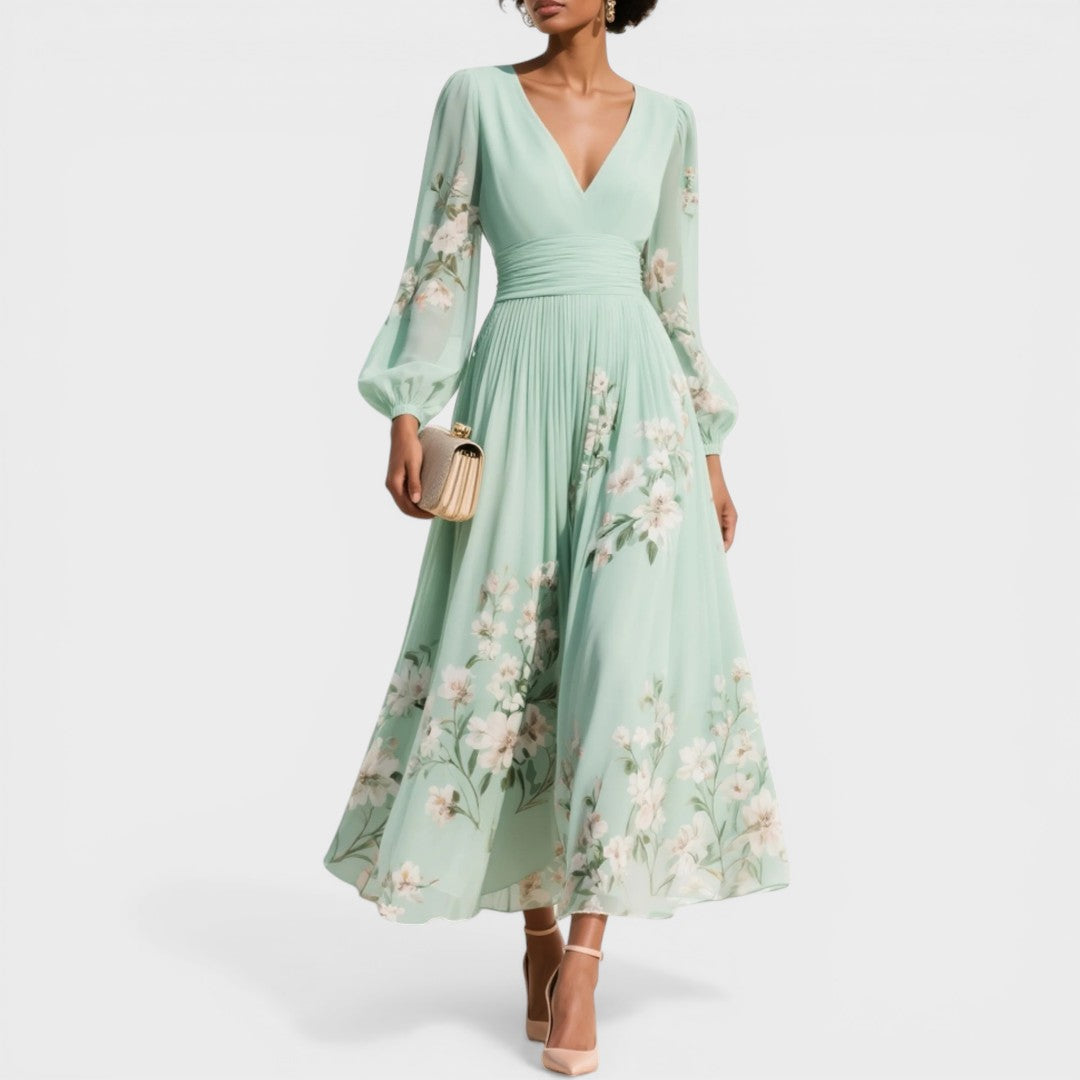 Ana™ | Vestido midi floral elegante