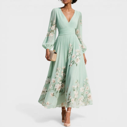 Ana™ | Vestido midi floral elegante