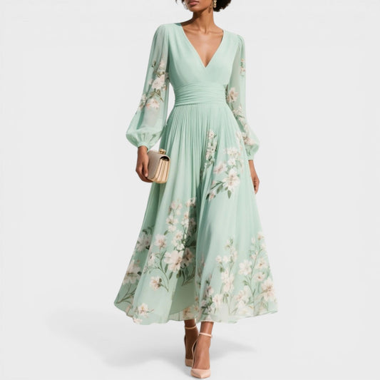 Ana™ | Vestido midi floral elegante