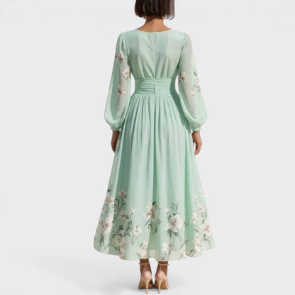 Ana™ | Vestido midi floral elegante