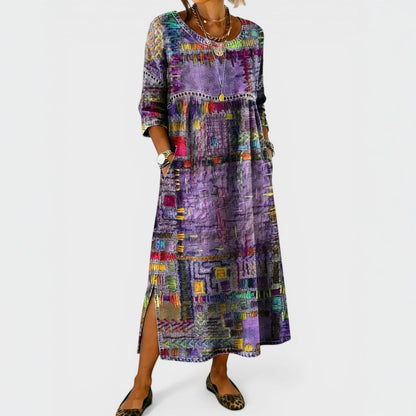María™ | Vestido vaquero estampado