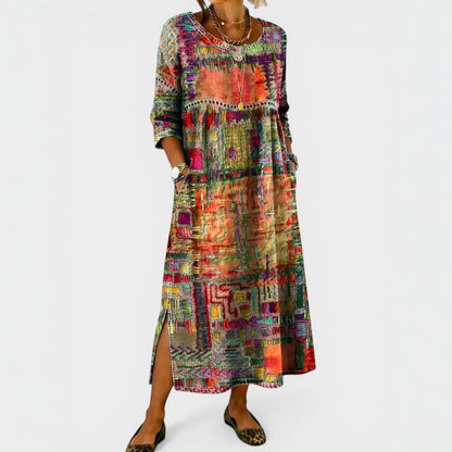 María™ | Vestido vaquero estampado