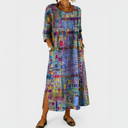 María™ | Vestido vaquero estampado