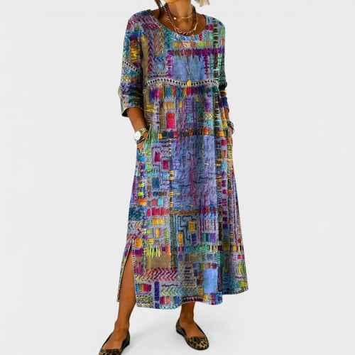 María™ | Vestido vaquero estampado