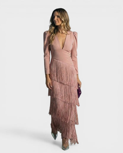 Beatriz™ | Vestido con flecos elegante y de noche