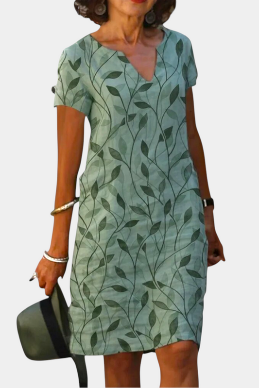 Vestido Casual Elowen con Escote en V