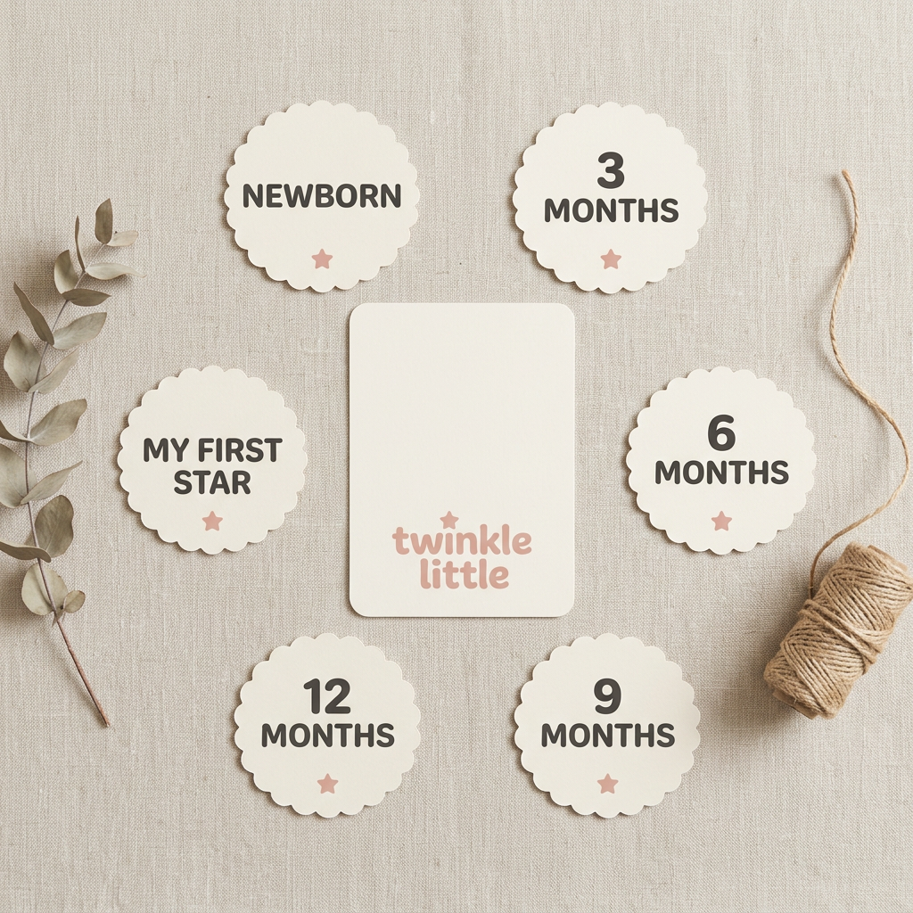 Twinkle Little Milestone Cards & Gift Note