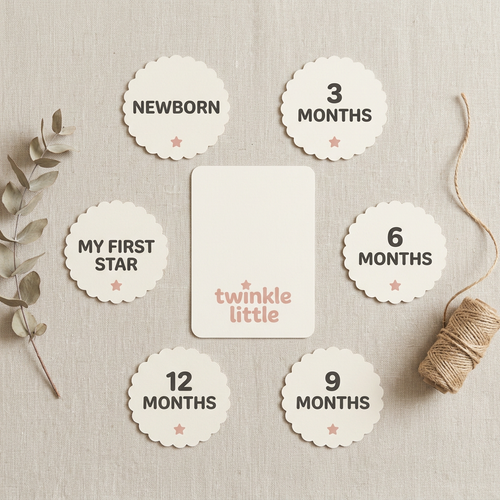 Twinkle Little Milestone Cards & Gift Note