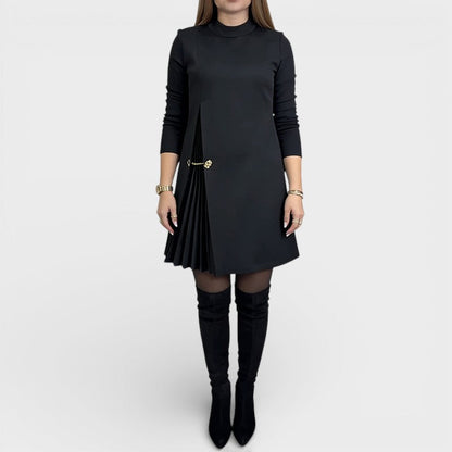 Carmen™ | Vestido plisado de manga comprida